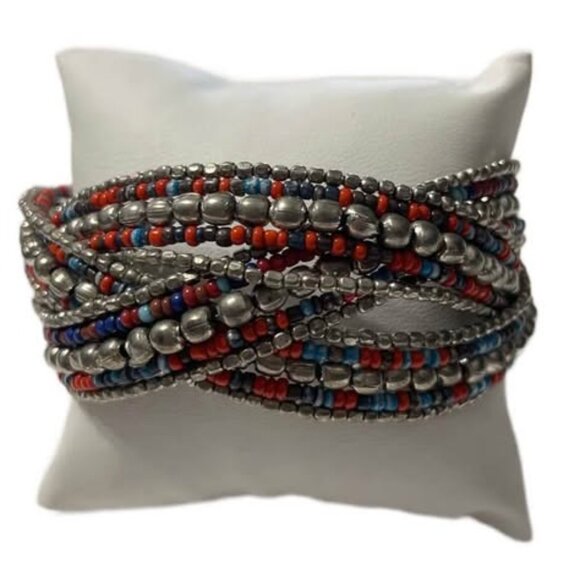 Elevate any outfit with this elegant brown double strand bracelet. Perfect for s - Picture 1 of 1